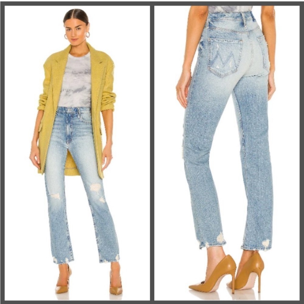 Mother Denim High Waisted Rider Skimp- The Confession